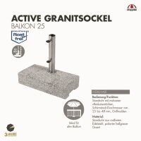 Granitsockel Active ca. 25 kg für Balkon