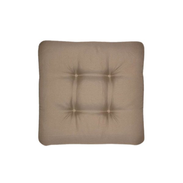 Doppler Auflage LOOK Sitzkissen circular Des.846 greige mit Struktur mit Kreissteppung