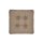 Doppler Auflage LOOK Sitzkissen circular Des.846 greige mit Struktur mit Kreissteppung