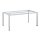 EDGE Tischgestell 160x95 cm silber