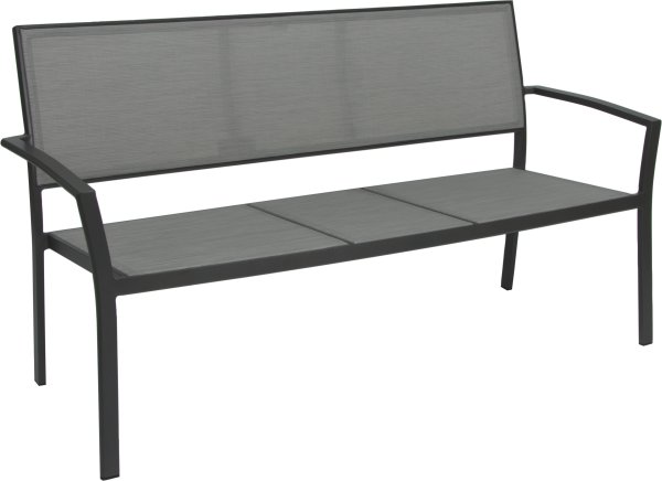 Stern ALLROUND Bank 2,5 Sitzer anthrazit / silber