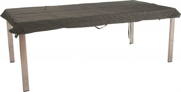 Schutzhülle für Tisch 160x90cm mit Bindebändern und Klettverschluss grau