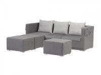 JACK LoungeTextil elegance grey incl. 3 Hocker...