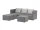 JACK LoungeTextil elegance grey incl. 3 Hocker  -Ausstellungsstück -