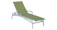 Karasek BRASIL Stapelliege m. ALU-AL grau-met./D74 olive