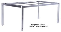 OPUS Tischgestell 180x100cm edelstahlo