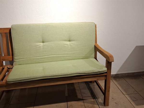 Schwienhorst Auflage Lexa green zu 2er Bank Excelsior/Balero (Royal Garden)