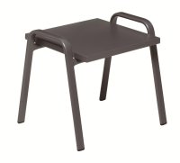 Karasek BEISTELLTISCH  43x43cm grau-metallic