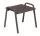 Karasek BEISTELLTISCH  43x43cm grau-metallic
