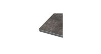 Karasek MIAMI Beistelltisch 45x45cm grau-met./teco.STAR stone