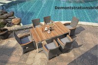 Zebra STATUS RelaxSessel grey black / teak
