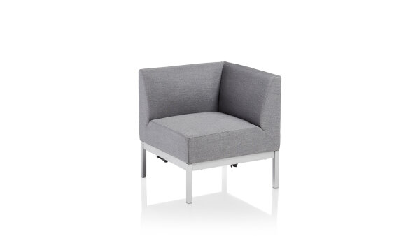 PURE Casual Dining City-Line Endteil/ Eckteil silber/flanelle -Ausstellungsstück -