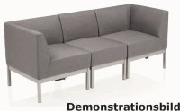 KETTLER PURE Casual Dining City-Line Endteil/ Eckteil silber/flanelle -Ausstellungsstück -