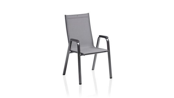 CIRRUS Silver-Line Stapelsessel anthrazit/anthrazit-grau (extra hoch)