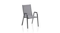 CIRRUS Silver-Line Stapelsessel anthrazit/anthrazit-grau...