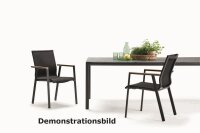 SOFT Alu-Tisch 160x100 cm anth. / HPL volcano anthracite