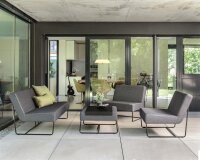 MIA Loungesessel schwarz matt / seidenschwarz