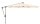 SUNWING® Casa easy 270x270cm, Des.150 eggshell/anthrazit  -  Der 360° Schattenspender in klein (ohne Befestigung)