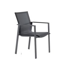 Outdoorlabel Flow Gartenmöbel Dingin-Set (6 Plätze) mit Tisch 220x100cm anthrazit/graphit