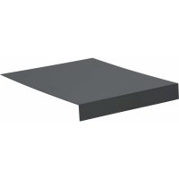 Tablett L-Form ca. 69x50x7 cm schwarz matt