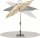 Glatz ALU-TWIST Mittelstockschirm Ø 300cm, Des. 156 pale grey