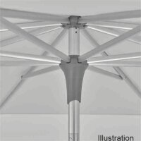ALU-SMART easy 240x240cm, Des.156 pale grey - Klein aber clever (ohne Befestigung)