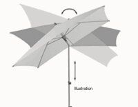 ALU-SMART easy 240x240cm, Des.156 pale grey - Klein aber clever (ohne Befestigung)
