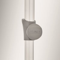 Glatz ALU-SMART Mittelstockschirm 240x240cm, Des.156 pale grey