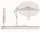 Glatz SUNWING® Casa Ampelschirm 270x270cm, Des. 157 stone grey