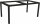Tischgestell Classic 160 x 90 cm schwarz matt