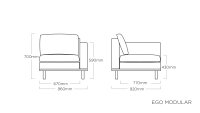 EGO Lounge-Modular-Set - Ausstellungsstück -
