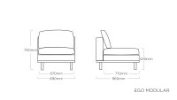 EGO Lounge-Modular-Set - Ausstellungsstück -