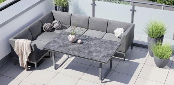 PURE City-Line Casual Dining- Set 6-tlg. Tisch 160x95cm - Ausstellungsstück -