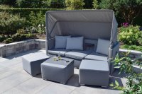 Set JACK Lounge-Set Textil elegance grey  mit Sonnendach...