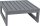 NEW Holly 72 x 72 x 33 cm Beistelltisch / Hocker graphit - Ausstellungsstück -