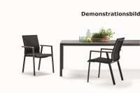 SOFT Alu-Tisch 160x100 cm black (Sonderfarbe) / HPL volcano anthracite