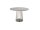 Solpuri GRID Dining-Alu-Tisch Ø110 cm white/HPL  volcano grey