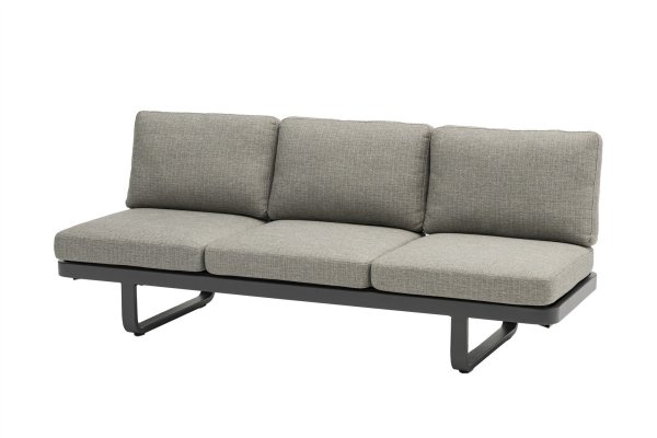Zebra CRICKET Lounge 3-Sitzer alu graphite / chelsea grey (wasserdicht)