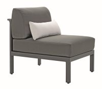Outdoorlabel FLOW Lounge Anbaumodul anthrazit incl. Sitz-...