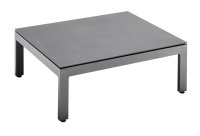 Outdoorlabel FLOW Lounge Kaffeetisch 80x66x27 anthrazit /Keramik cement anthrazit