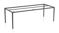 Kettler Gentle Gartenmöbel  Dining-Set (6 Plätze) mit Tisch 250x100cm matt anthrazit rope anthrazit