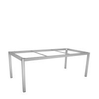 Tischgestell 200x100 cm  Edelstahl vierkant