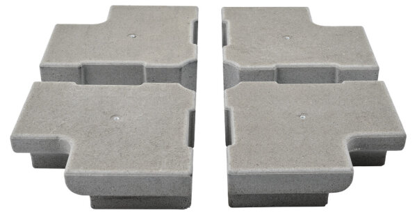 Gewichte-Set zu Glatz Sonnenschirmständer Rollensockelrahmen M4 120kg