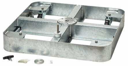 Sockel Glatz M4 Rollensockelrahmen 150kg Stahl verzinkt (ohne Standrohr)