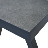 Sienna Garden LINDOS Ausziehtisch 160/200x90 matt-anthrazit/teak/Keramik