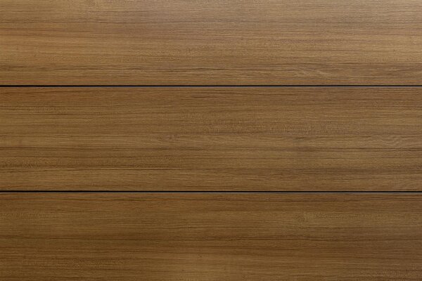 HPL Tischplatte Teak-Optik m. Fräsung 160 x 95 x 1,3 cm W-Profil