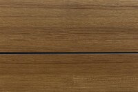 HPL Tischplatte Teak-Optik m. Fräsung 160 x 95 x 1,3 cm W-Profil