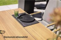 HPL Tischplatte Teak-Optik m. Fräsung 160 x 95 x 1,3 cm W-Profil