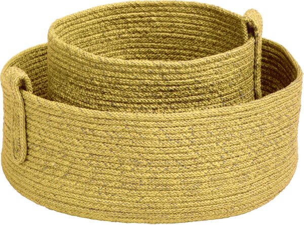 Korb-Set 2-teilig gelb