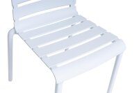 PONZA Stapelstuhl weiß Kunststoff